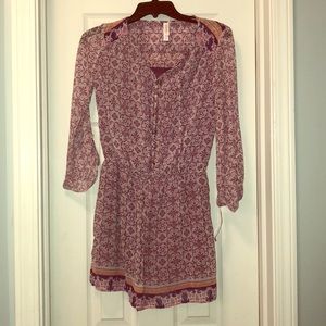 NWT purple print romper